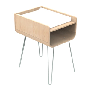 Table à langer pieds métal