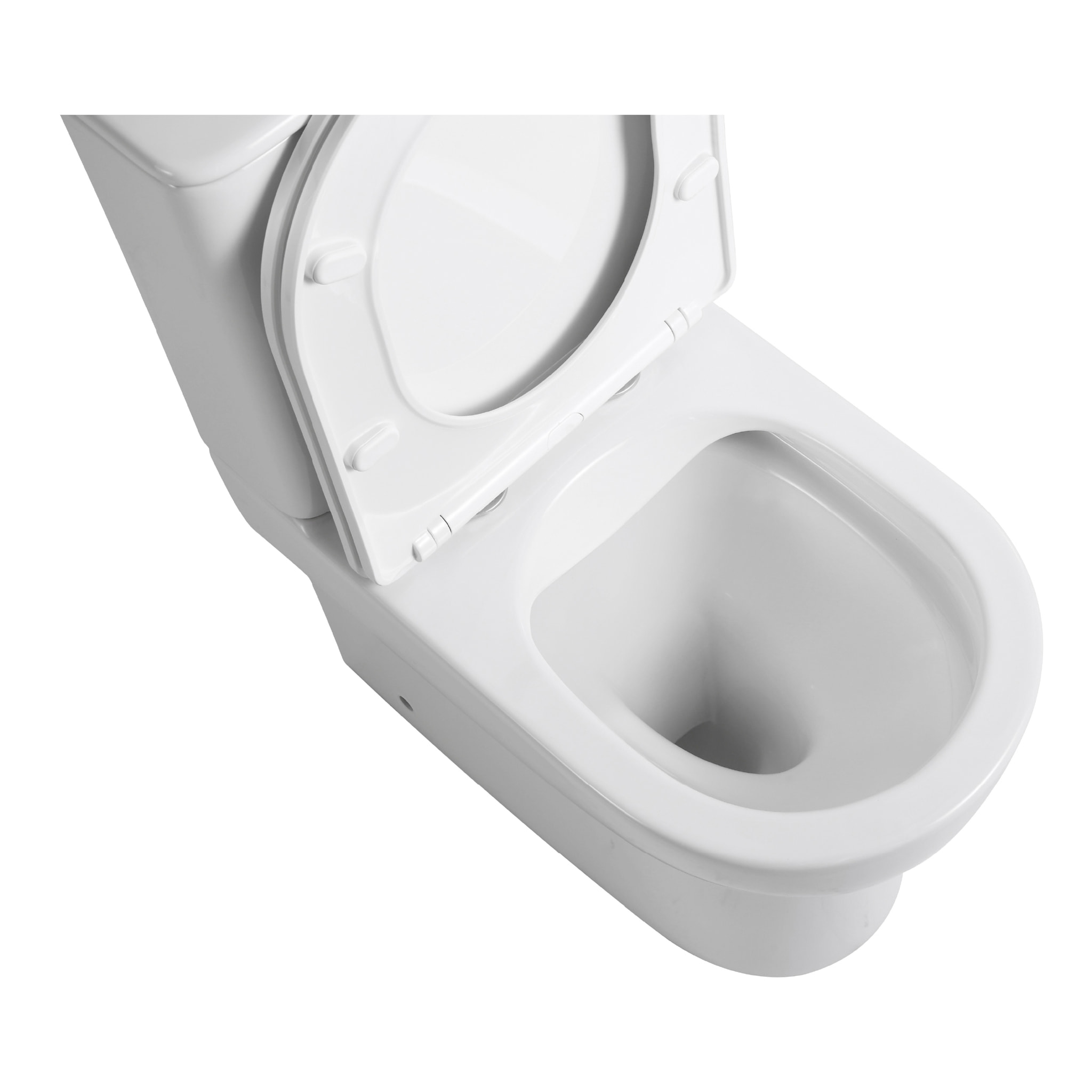 Pack WC A2 + Manguito conector | Inodoro de ceramica | Manguito extensible 150-470mm | WC con Tapa amortiguada | Doble descarga | Salida dual | Alday