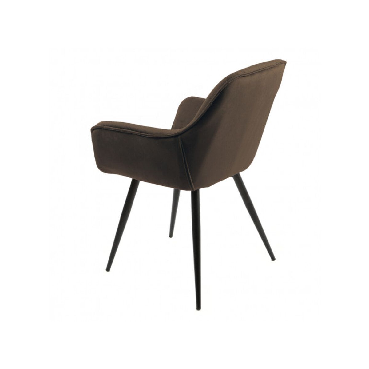 Lot de 2 chaises en velours capitonné avec accoudoirs - PIANA