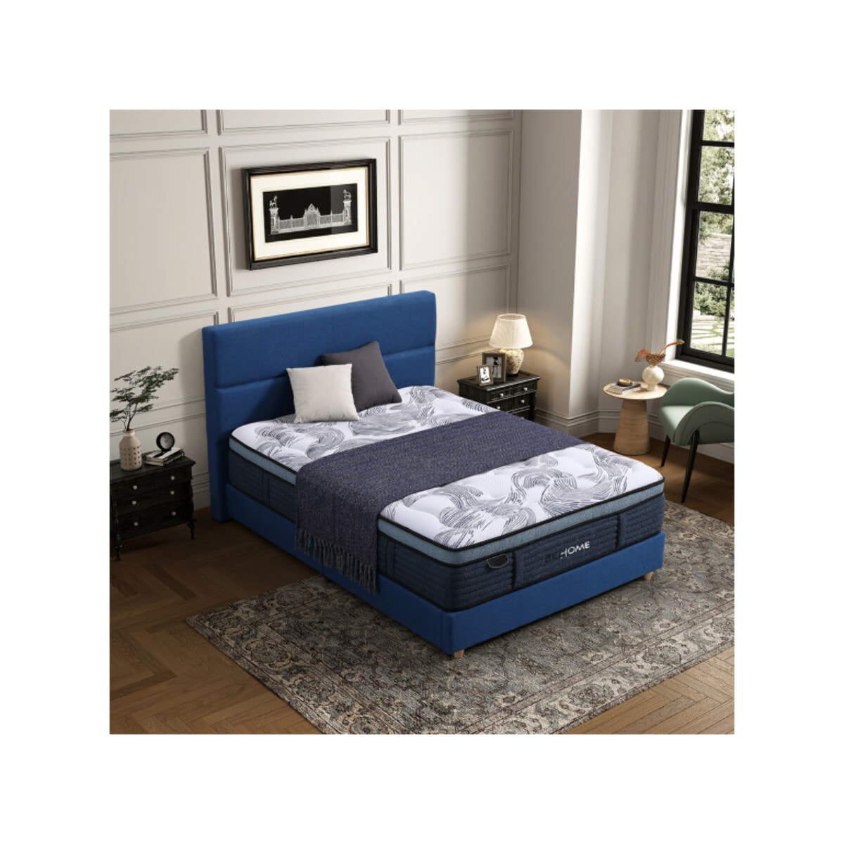 Matelas hybride 180x200cm avec surmatelas ressorts ensachés – AUBE
