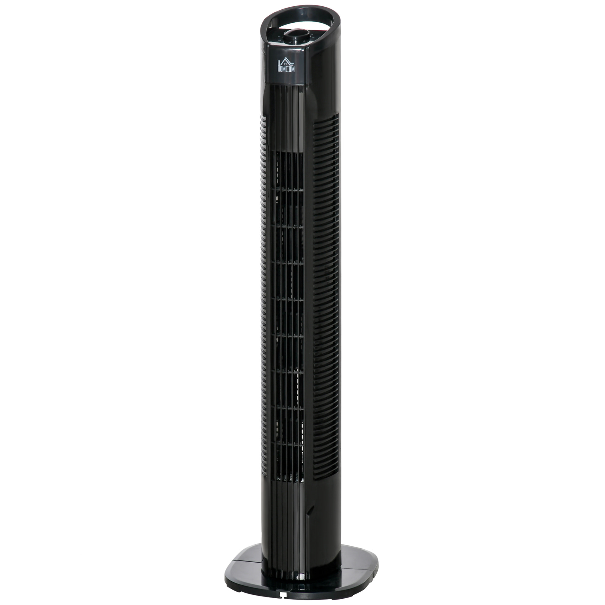 Ventilateur colonne tour oscillant silencieux 50W 3 vitesses Ø 20 x 78,5H cm noir