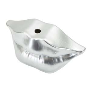 VASO MOUTH LIP SILVER CM 23X8X12