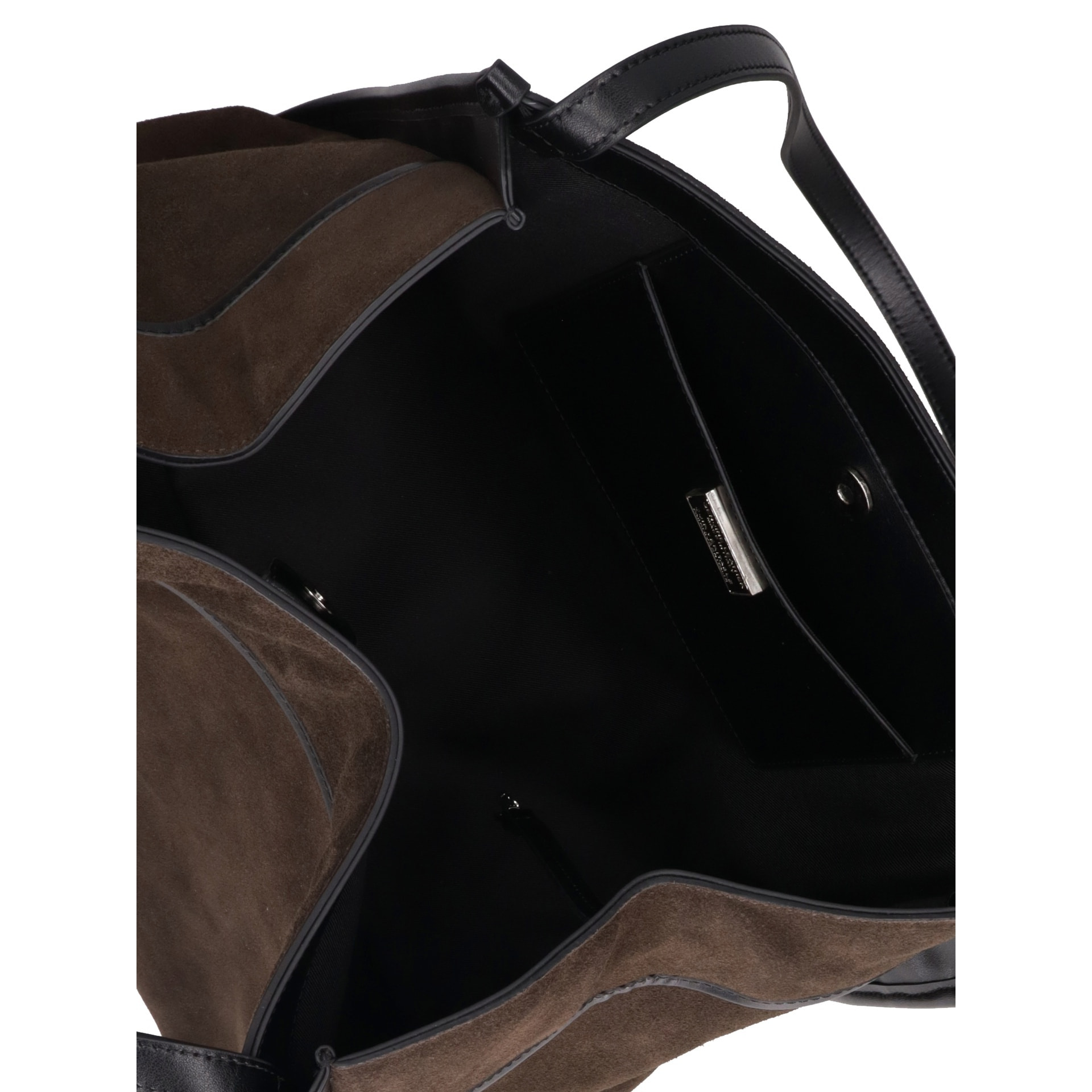 Borsa a spalla da donna Made in Italy - Modello Seraphina Elite - Pelle scamosciata - 35.0 x 35.0 x 16.0 cm