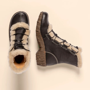 Botines N5414 NATURAL GRAIN BLACK/ YGGDRASIL color Black