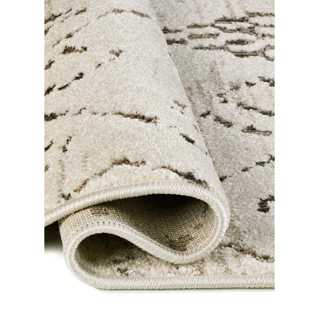 CERES Alfombra étnica de pelo corto crema, varias medidas disponibles.