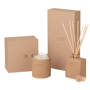 J-Line Bâtonnets parfumés - cuir - marron - 100ml