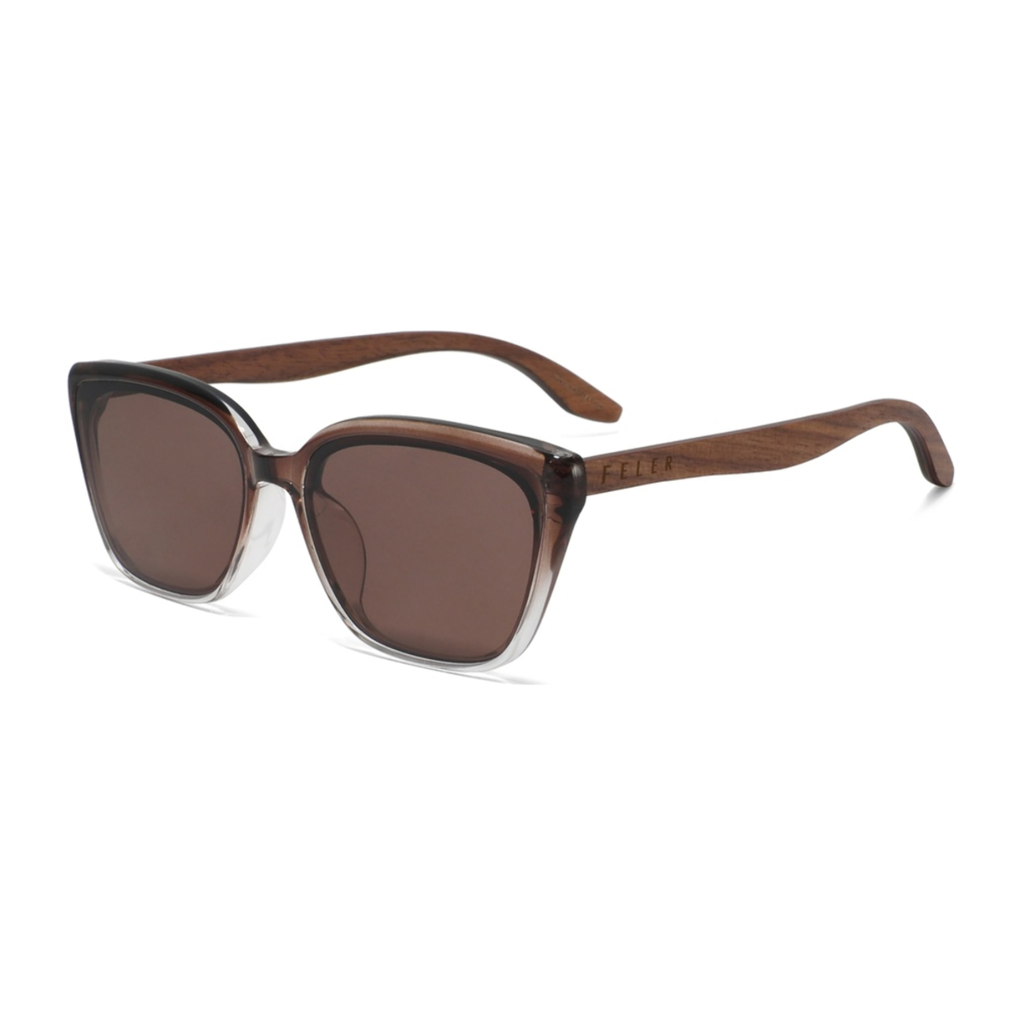 Gafas de Sol Feler 1603-2 Polarizadas de Madera Mujer 59 mm