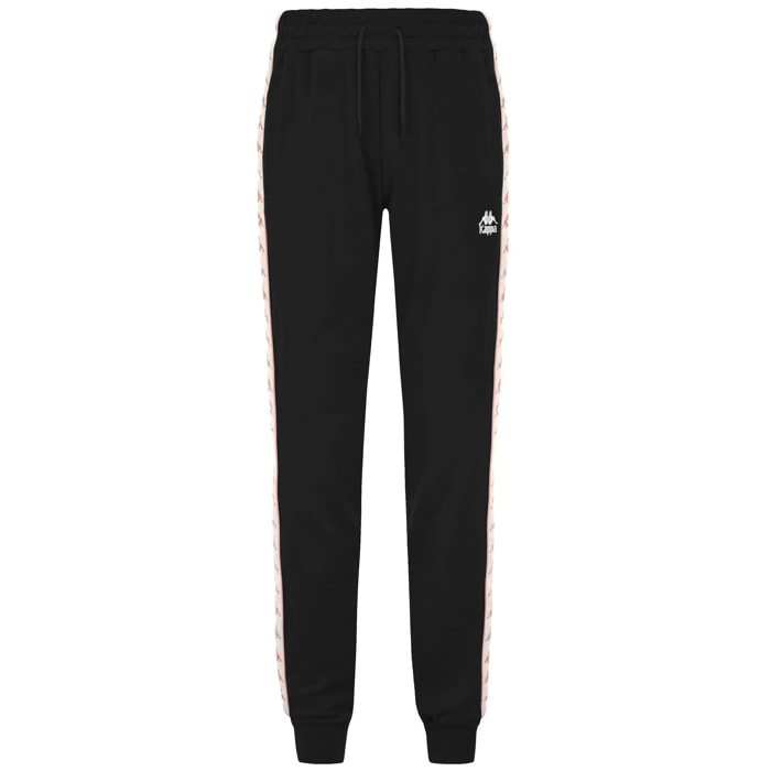 Kappa Pantaloni SPORT TROUSERS 222 BANDA BARNUO 2 Nero