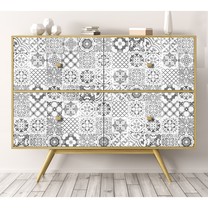 Stickers adhesivos de CERAMIKO - Juliette gris 80x210