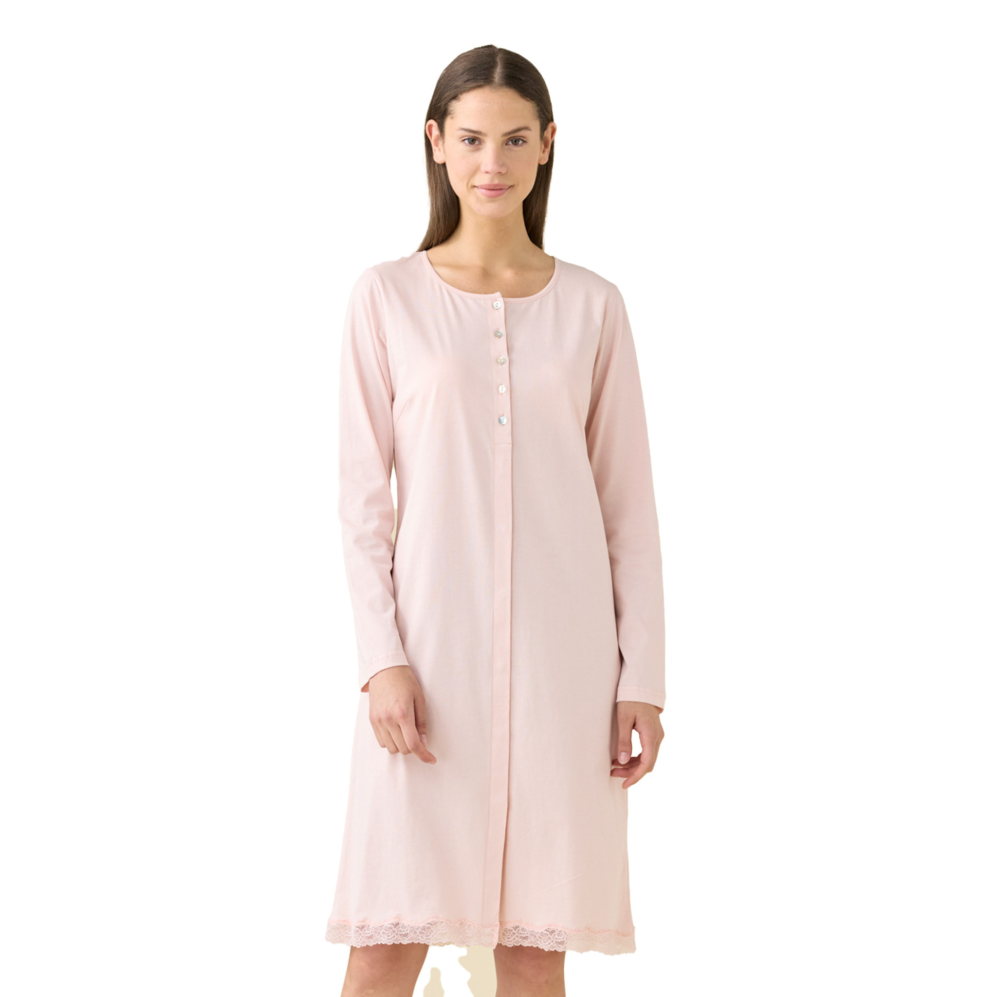 Camicia da notte donna estiva in cotone articolo essential. Noidinotte
