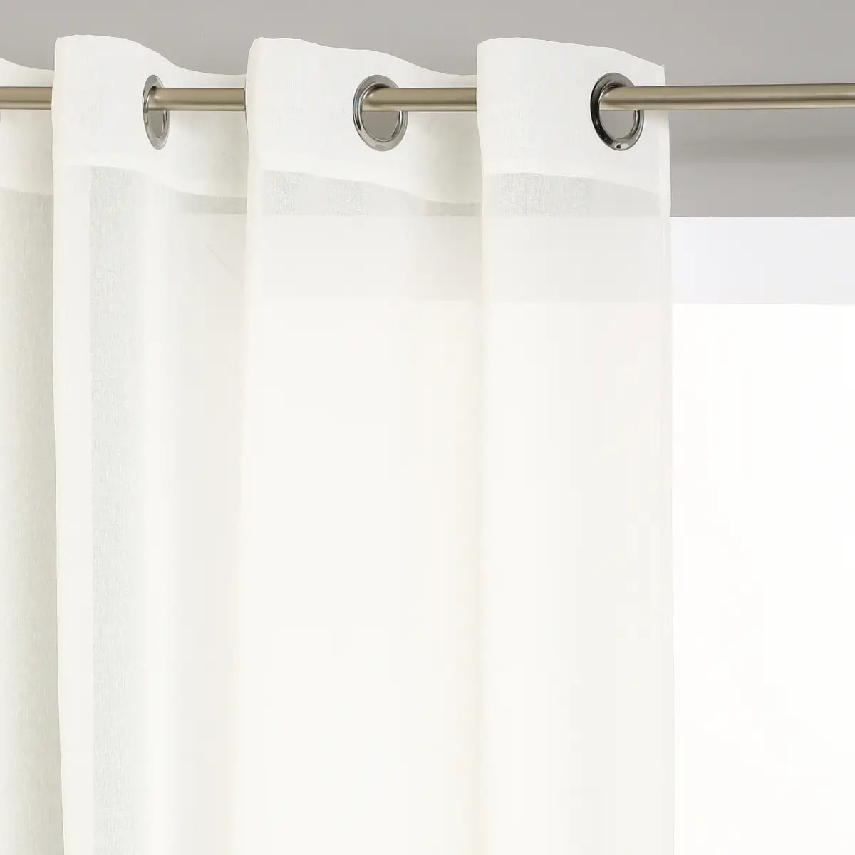 Voilage "Etamine" blanc ivoire 140x240cm