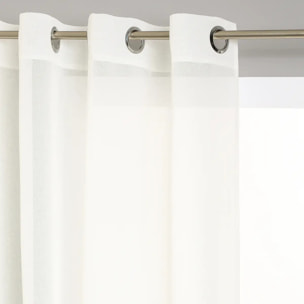 Voilage "Etamine" blanc ivoire 140x240cm