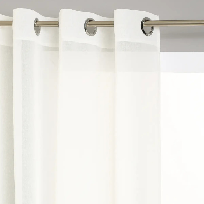 Voilage "Etamine" blanc ivoire 140x240cm