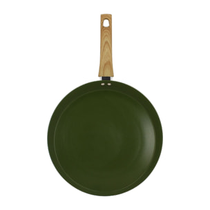 Galetière en revêtement céramique 32cm vert - tous feux OLIVE