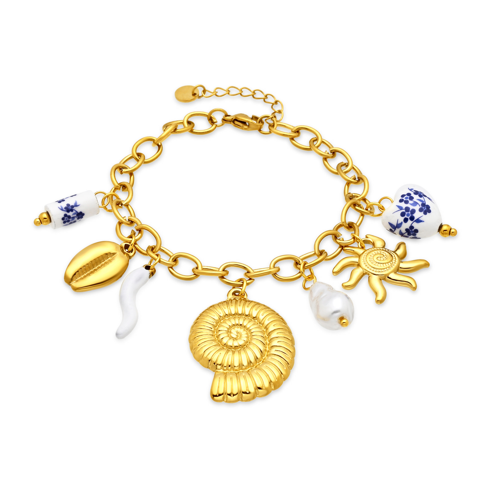 Pulsera Ribeleg acabado oro amarillo 18k