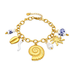 Pulsera Ribeleg acabado oro amarillo 18k