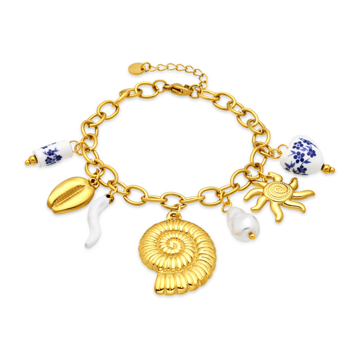Pulsera Ribeleg acabado oro amarillo 18k