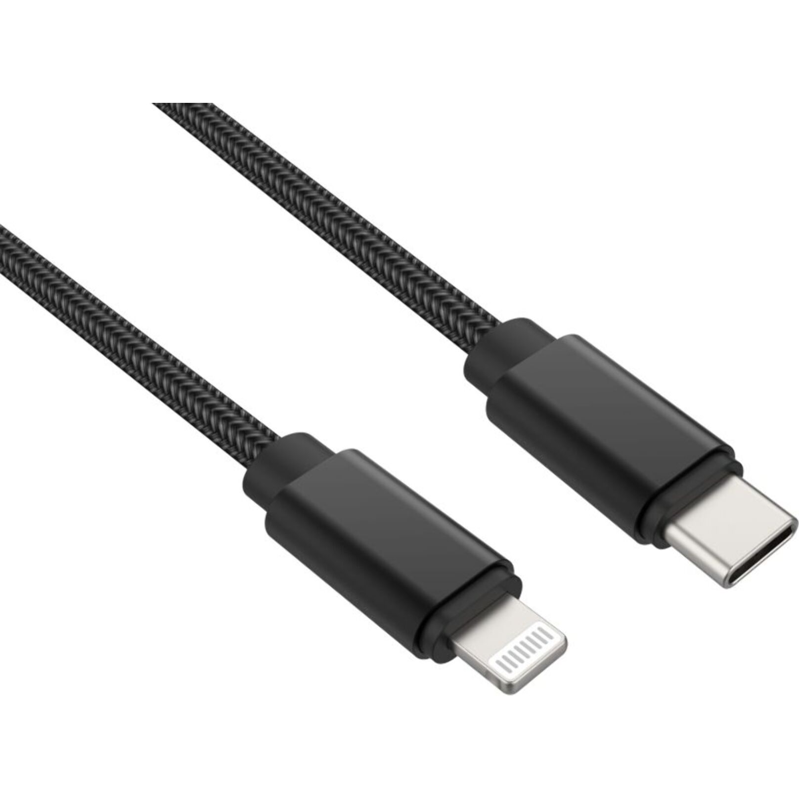 Câble Lightning ADEQWAT vers USB-C 2M certifié Apple Noir