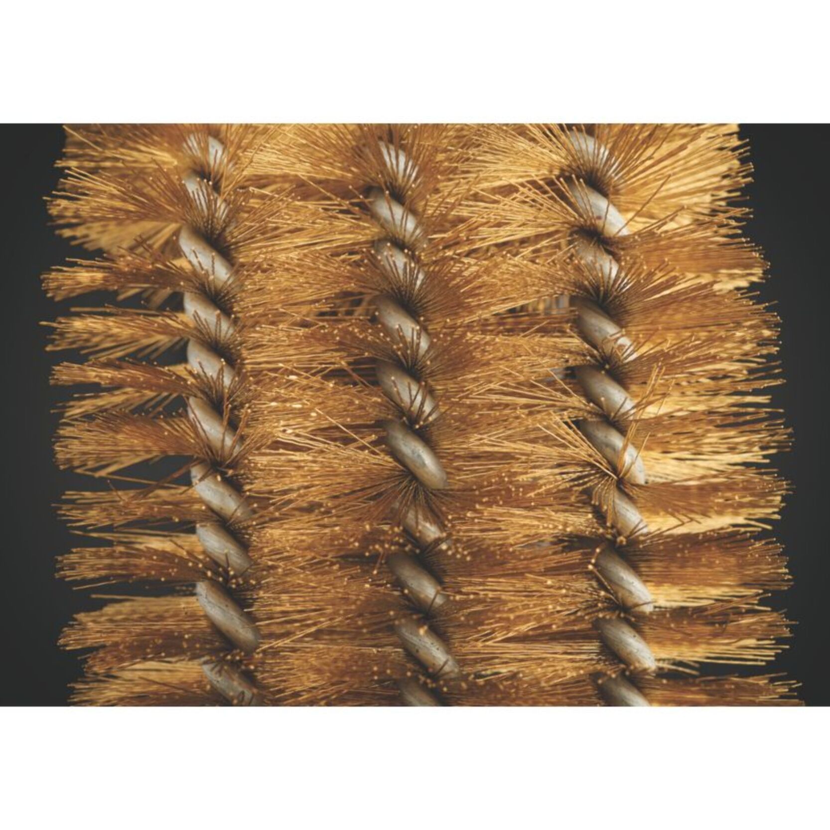 Brosse barbecue NAPOLEON manche en  laiton  et brosse cuivre 62062