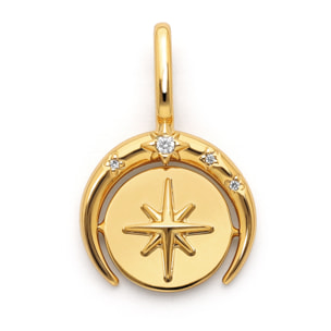 Charm Medallion Moonset Plaqué Or
