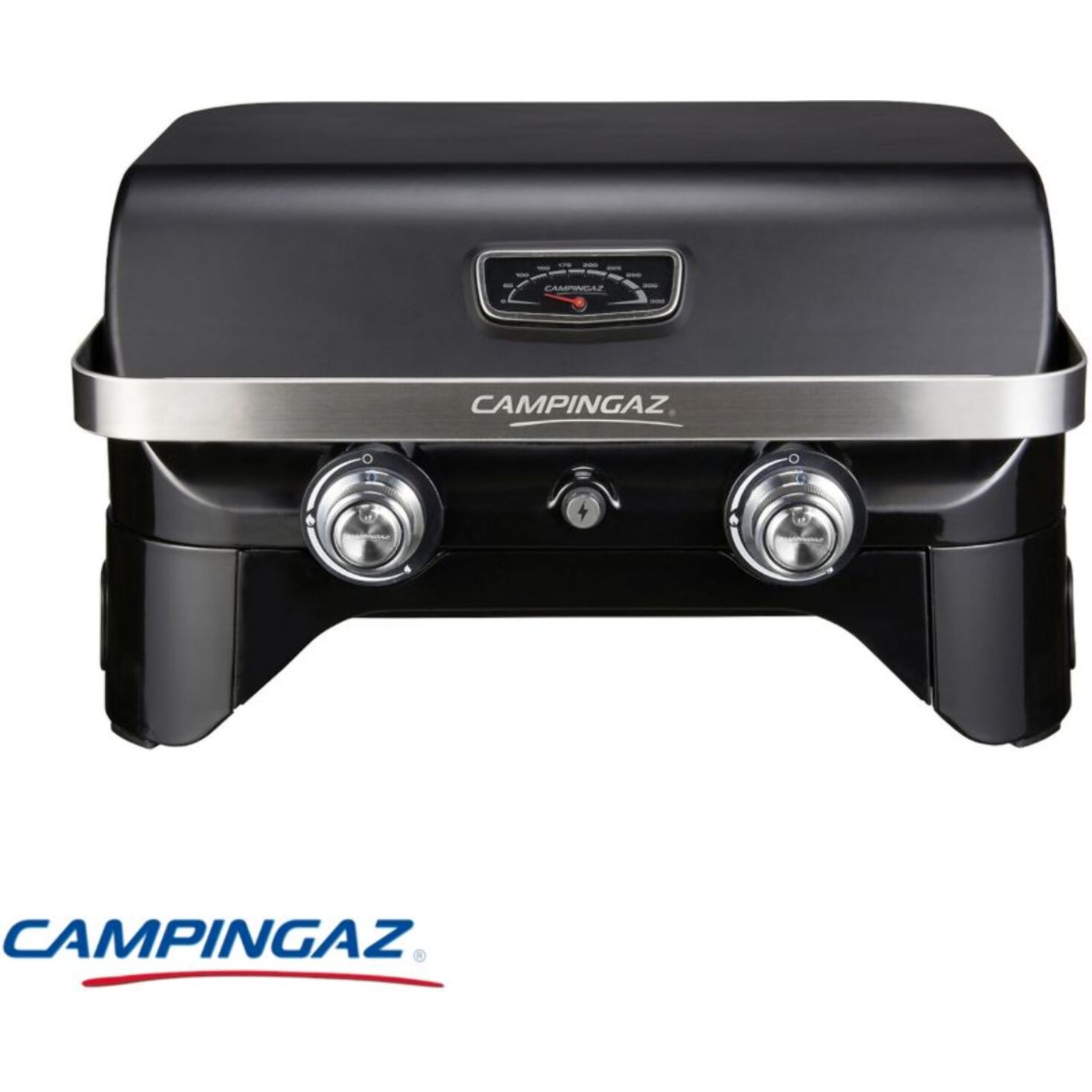 Barbecue gaz CAMPINGAZ Attitude LX noir 2 brûleurs à poser, 58x36 cm