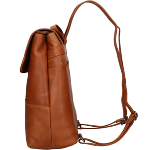 Zaino  da uomo In Vera pelle Made in Italy 27x30x12 cm