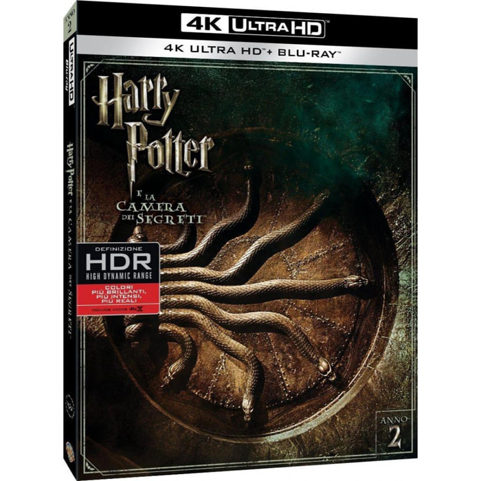 Harry Potter e La Camera dei Segreti 4K Ultra HD + Blu-Ray Warner Bros.