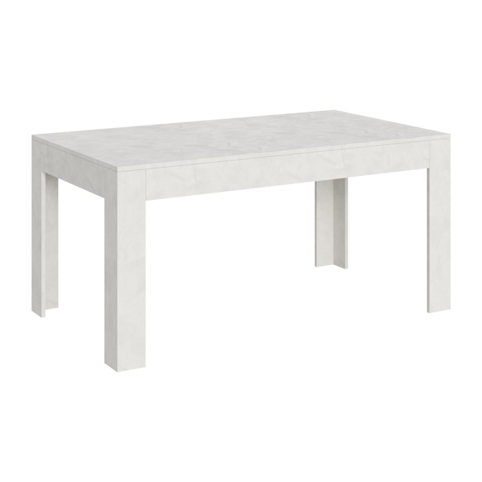 Mesa extensible 90x160/220 cm Bibi Blanco Espatulado