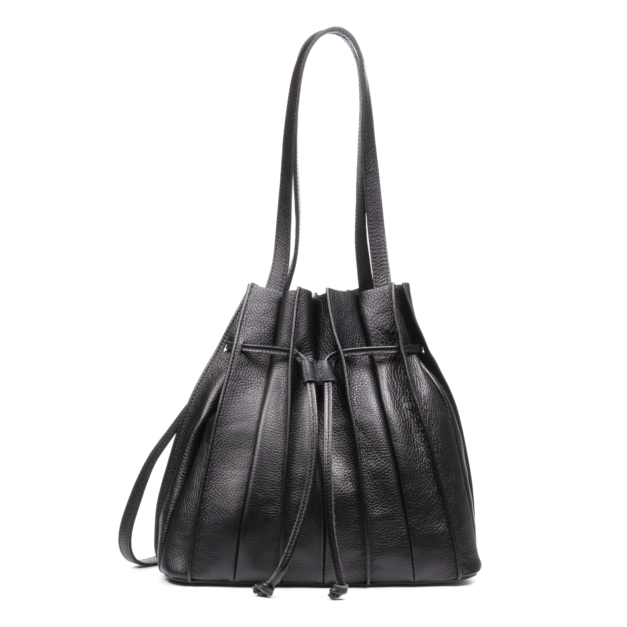 Albiolo borsa a spalla da donna. Pelle autentica finitura Dollaro.