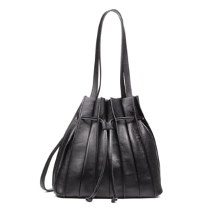 Albiolo borsa a spalla da donna. Pelle autentica finitura Dollaro.