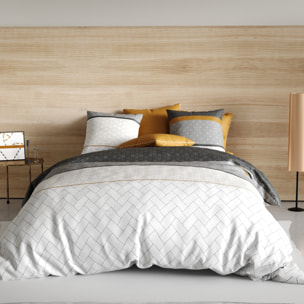 Parure Housse De Couette 3pcs 100% Coton 57fils -corki