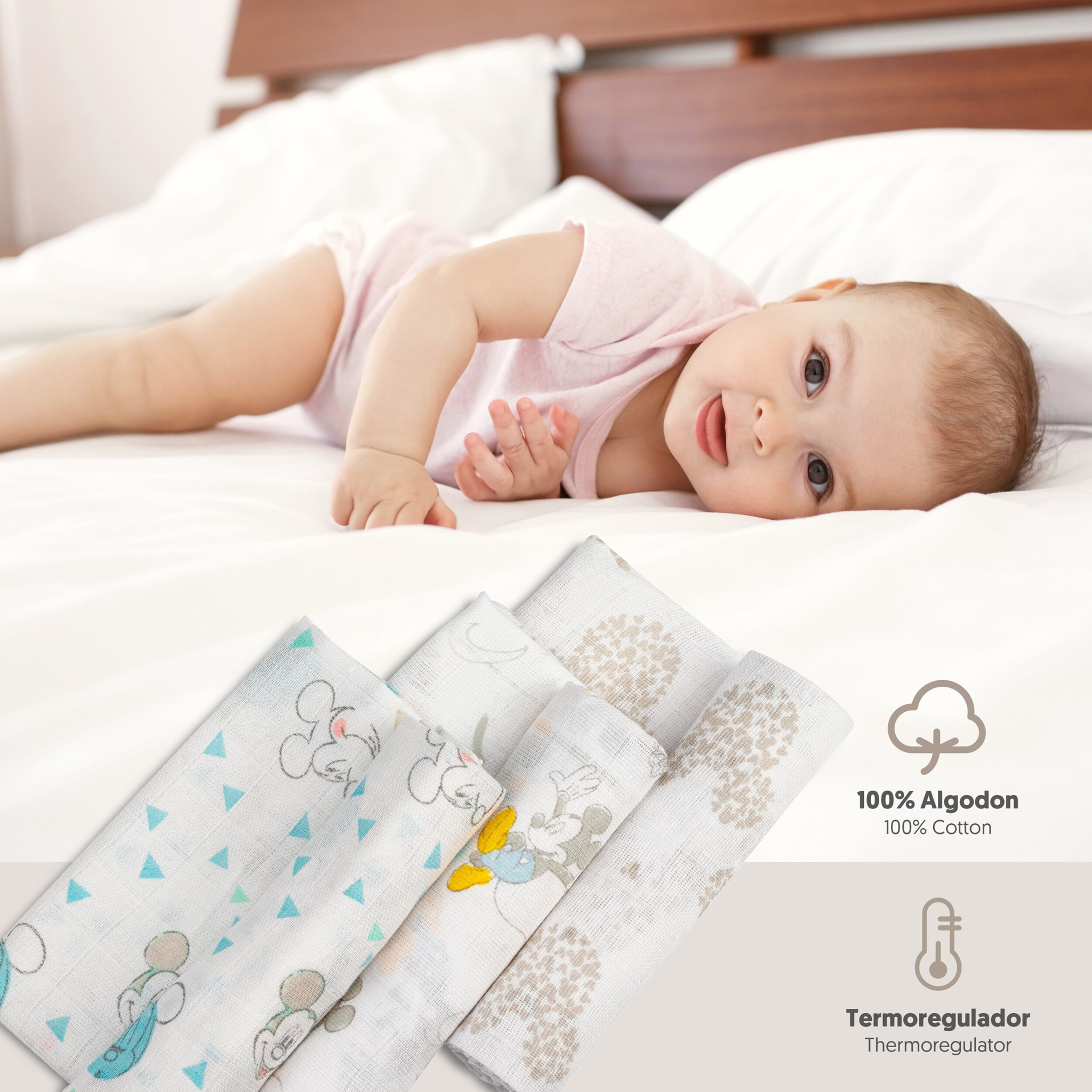 Gasas Disney Mickey Pack 3ud.