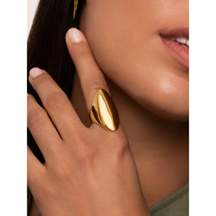 Anelli Hippie in Acciaio Placcato Oro
