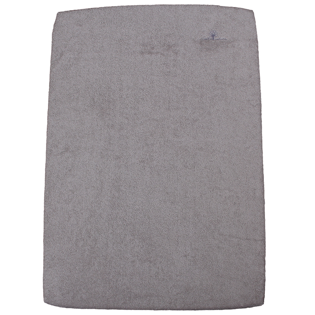 Housse matelas à langer 55x75 cm , élastique Coton bio-Gris