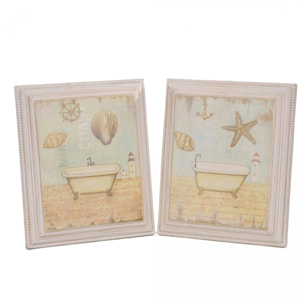 Quadro Con Vasca Da Bagno. Altezza 31 Cm - Pezzi 1 - 26X31X3cm - Colore: Incolore - Bianchi Dino - Quadri/Fotografie