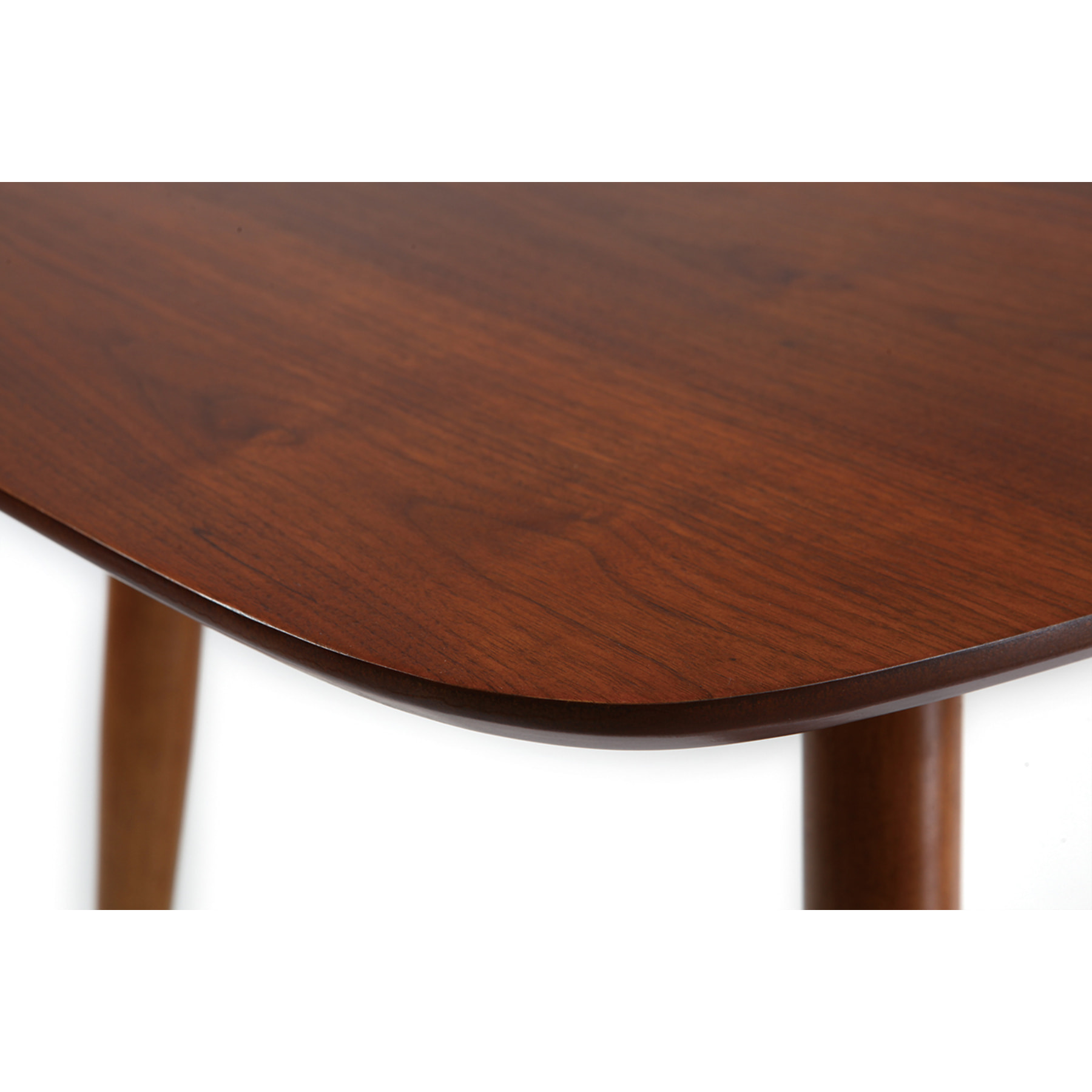 Table à manger extensible rectangulaire en bois foncé L130-160 cm NORDECO