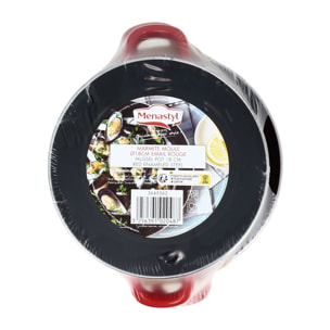 Marmite à moules rouge 18cm