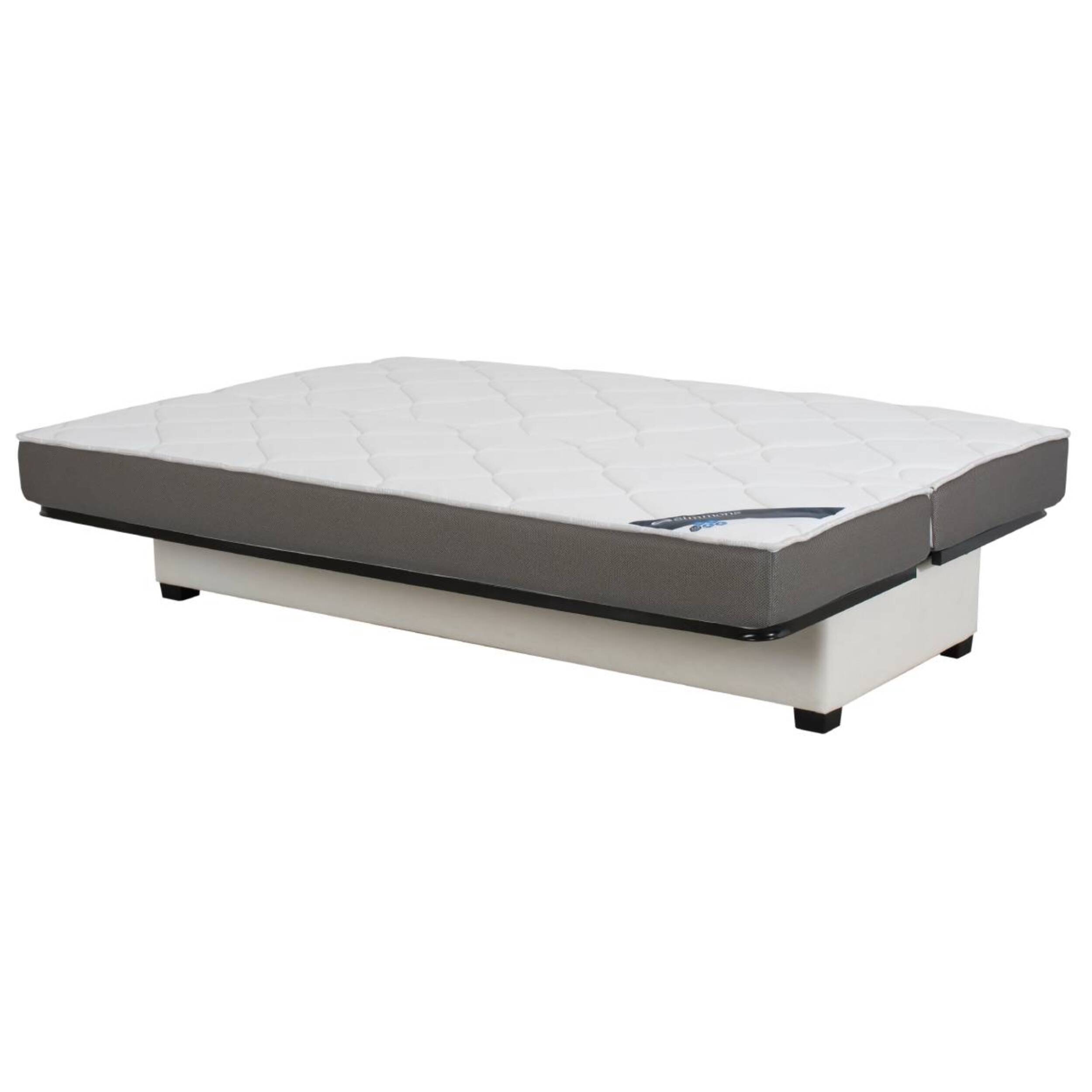 Banquette CC HOUSTON 130x190, matelas Simmons, pacifico