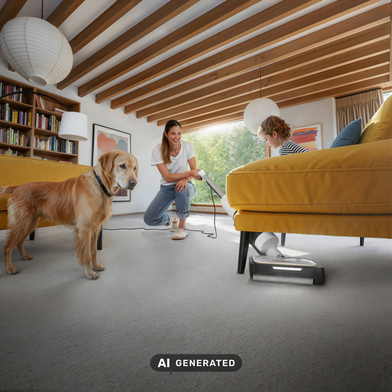 Balai vapeur aspirateur Karcher SCV 4 Steam Vac 1600 W - élimine virus/bactérie