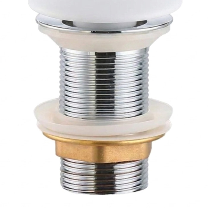 Bonde à écoulement libre 5/4" sans trop-plein - lavabo et vasque - blanc brillant - Ceramia PixL