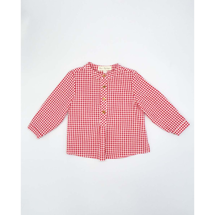 CAMISA CUADROS VICHY ROJO