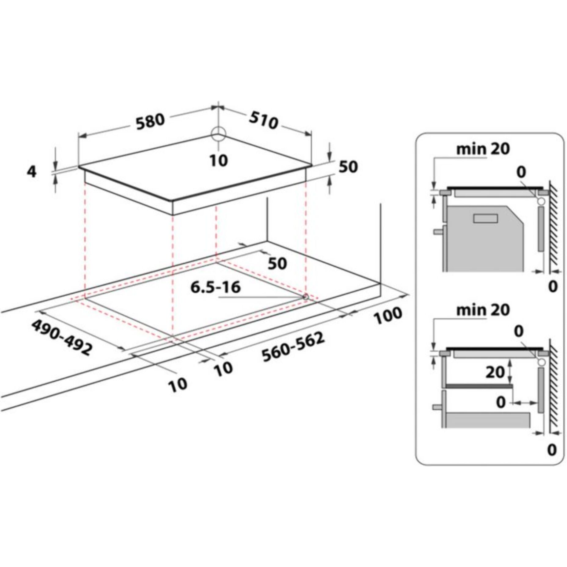 Plaque vitrocéramique WHIRLPOOL AKM903NE