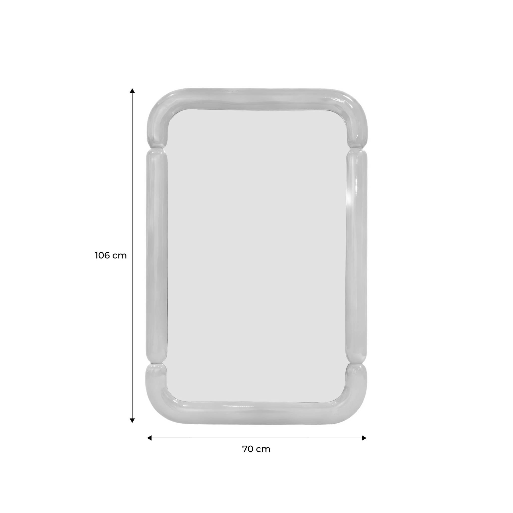 Miroir rectangulaire décor bois 106cm VOLT