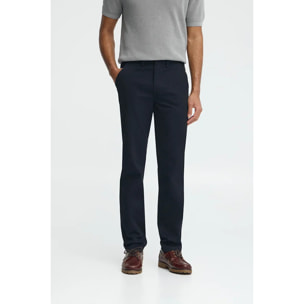 Pantaloni chino blu marino slim con logo Polo Club