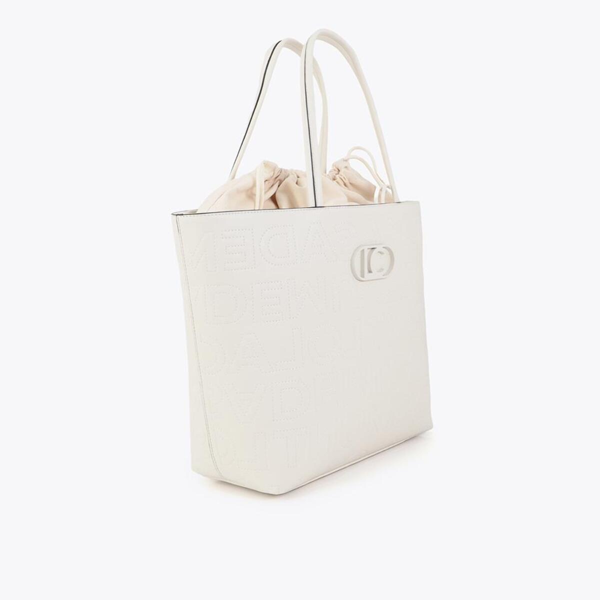 Shopper destrutturata con cuciture monogramma