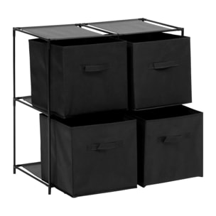 Etagère 2 niveaux Mix'n Modul noir