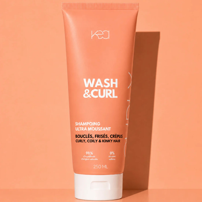 Wash & Curl - Shampooing Ultra Moussant 250 ml