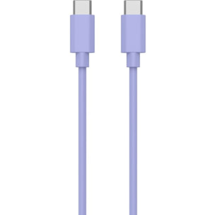 Câble USB C ESSENTIELB 1M vers USB-C violet