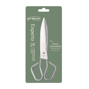 Tijeras de cocina 19x7,7 cm acero inoxidable, multiusos y resistentes para alimentos expert san ignacio