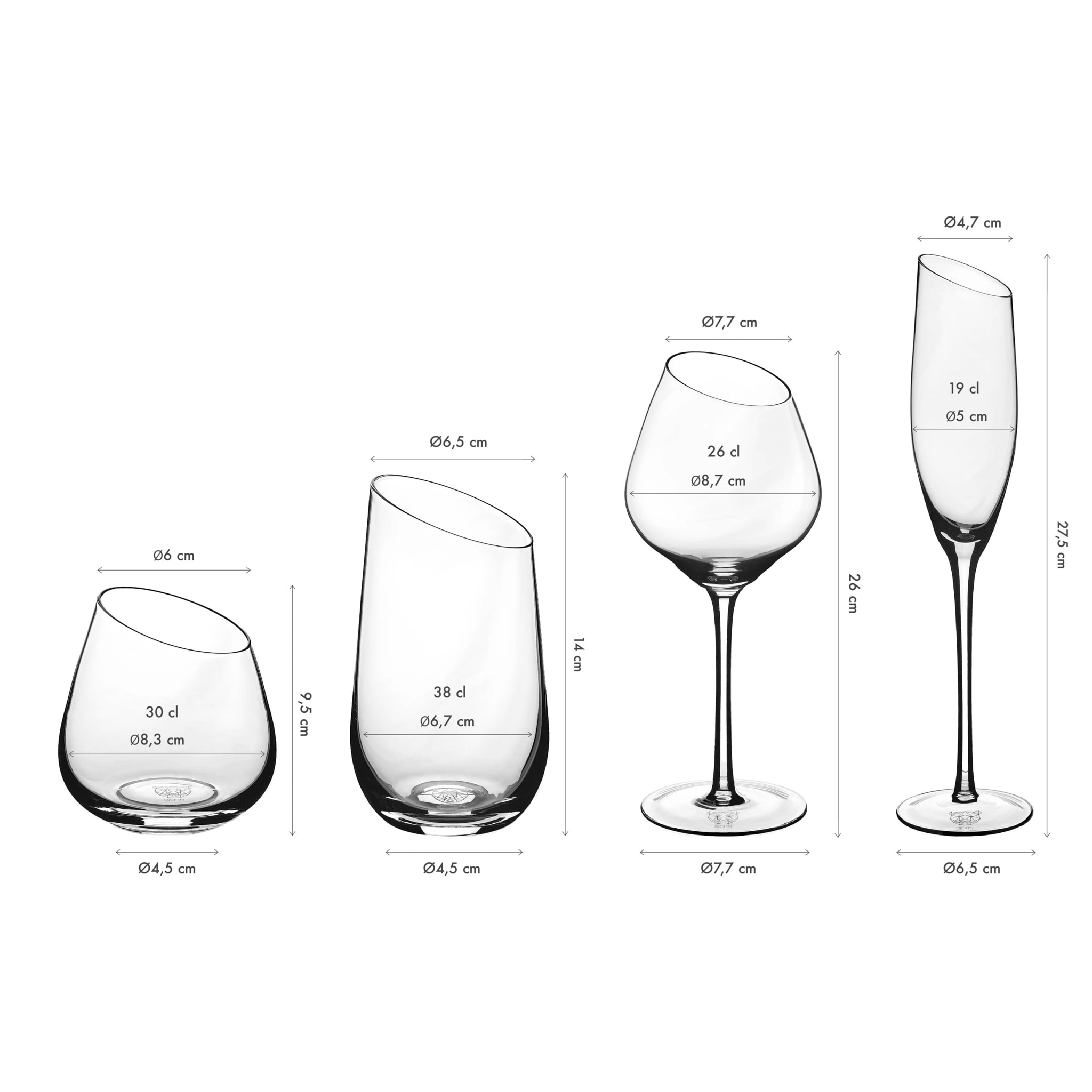 Set de verres complet SVÄVA - 24 pièces
